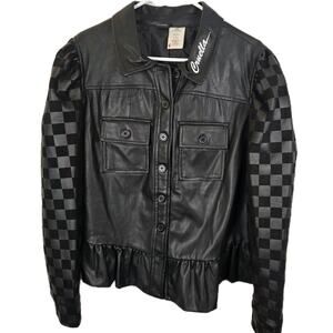 Disney Parks Her Collection Cruella Movie Faux Leather Jacket PLUS 1X GRUNGE EMO